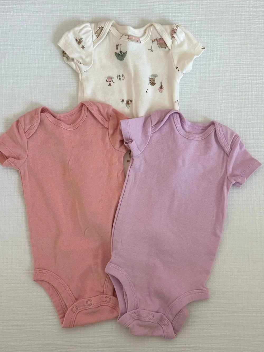 Carter's 3 Pack Short-Sleeve Bodysuits